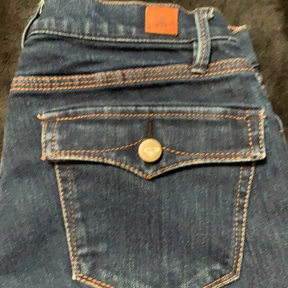 Roxy bootcut flare jeans 7/28 dark wash - Picture 5 of 12
